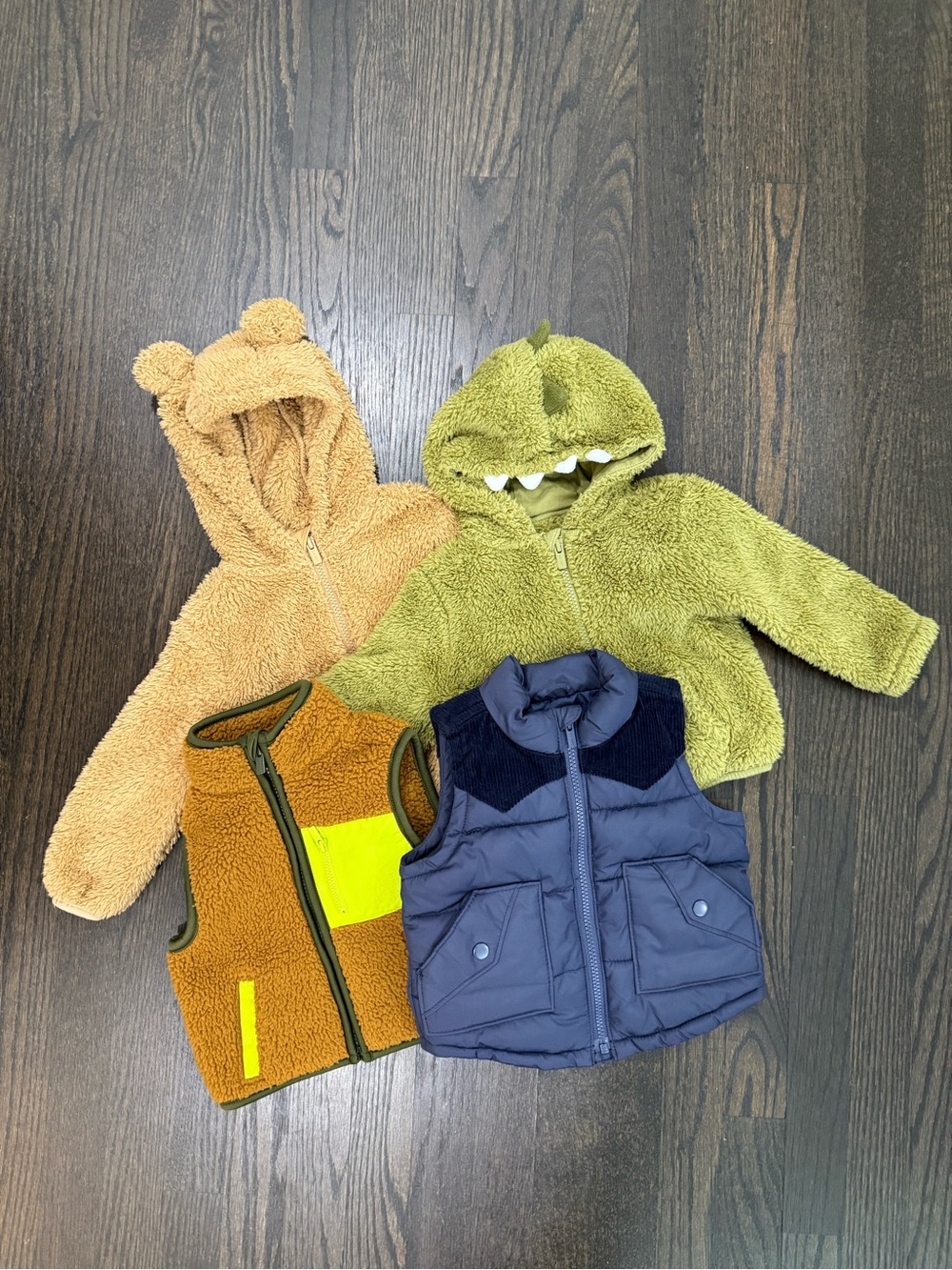 Old Navy EUC 12-18 Months Two Vests & Two Jackets